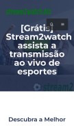 How stream2watch.biz looks like on a mobile device such as an iPhone.