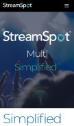 How streamspot.com looks like on a mobile device such as an iPhone.