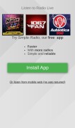 How streema.com looks like on a mobile device such as an iPhone.