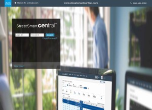 How streetsmartcentral.com looks like on a tablet such as an iPad.
