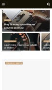 How strefa.biz looks like on a mobile device such as an iPhone.