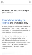 How stretni.sk looks like on a mobile device such as an iPhone.