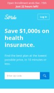 How stridehealth.com looks like on a mobile device such as an iPhone.
