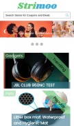 How strimoo.com looks like on a mobile device such as an iPhone.