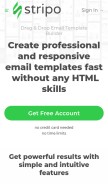 How stripo.email looks like on a mobile device such as an iPhone.
