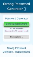 How strongpasswordgenerator.com looks like on a mobile device such as an iPhone.