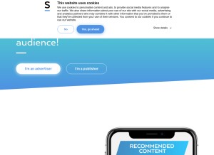 How strossle.com looks like on a tablet such as an iPad.