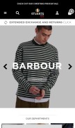How stuartslondon.com looks like on a mobile device such as an iPhone.