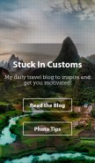 How stuckincustoms.com looks like on a mobile device such as an iPhone.