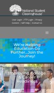 How studentclearinghouse.org looks like on a mobile device such as an iPhone.
