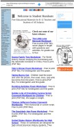 How studenthandouts.com looks like on a mobile device such as an iPhone.