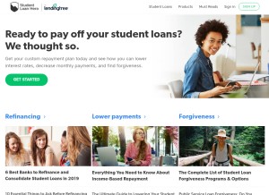 How studentloanhero.com looks like on a tablet such as an iPad.