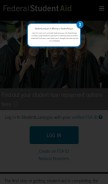How studentloans.gov looks like on a mobile device such as an iPhone.