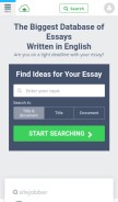 How studentshare.org looks like on a mobile device such as an iPhone.