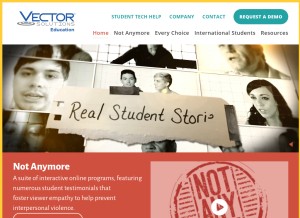 How studentsuccess.org looks like on a tablet such as an iPad.
