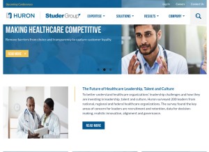 How studergroup.com looks like on a tablet such as an iPad.