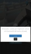 How studioconsani.net looks like on a mobile device such as an iPhone.