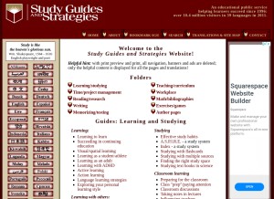 How studygs.net looks like on a tablet such as an iPad.