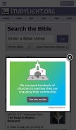How studylight.org looks like on a mobile device such as an iPhone.