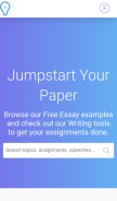 How studymode.com looks like on a mobile device such as an iPhone.