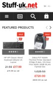 How stuff-uk.net looks like on a mobile device such as an iPhone.