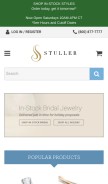 How stuller.com looks like on a mobile device such as an iPhone.