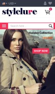 How stylelure.com looks like on a mobile device such as an iPhone.