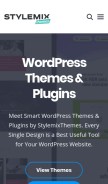How stylemixthemes.com looks like on a mobile device such as an iPhone.
