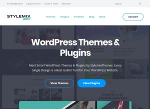 How stylemixthemes.com looks like on a tablet such as an iPad.
