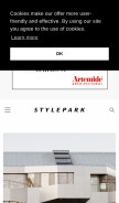 How stylepark.com looks like on a mobile device such as an iPhone.
