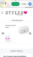 How stylesforless.com looks like on a mobile device such as an iPhone.
