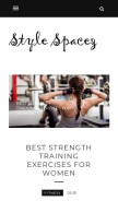How stylespacez.com looks like on a mobile device such as an iPhone.