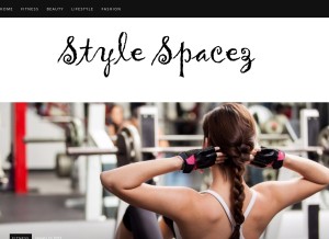 How stylespacez.com looks like on a tablet such as an iPad.