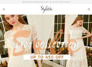 How styletoto.com looks like on a tablet such as an iPad.