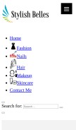 How stylishbelles.com looks like on a mobile device such as an iPhone.