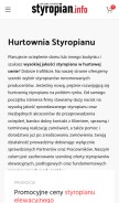How styropian.info looks like on a mobile device such as an iPhone.