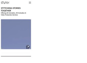 How stytchastory.com looks like on a tablet such as an iPad.