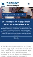 How su-tesisatcisi.com looks like on a mobile device such as an iPhone.