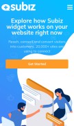 How subiz.com looks like on a mobile device such as an iPhone.