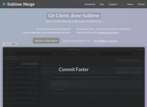 How sublimemerge.com looks like on a tablet such as an iPad.