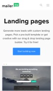 How subscribepage.com looks like on a mobile device such as an iPhone.