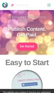How subscribestar.com looks like on a mobile device such as an iPhone.