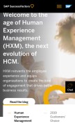 How successfactors.com looks like on a mobile device such as an iPhone.