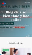 How suckhoehangngay.webflow.io looks like on a mobile device such as an iPhone.