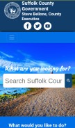 How suffolkcountyny.gov looks like on a mobile device such as an iPhone.