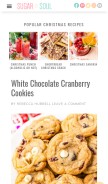 How sugarandsoul.co looks like on a mobile device such as an iPhone.