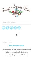 How sugarspunrun.com looks like on a mobile device such as an iPhone.