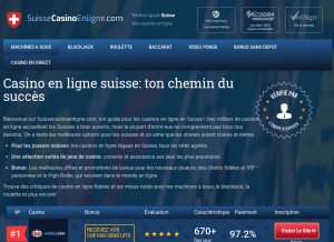How suissecasinoenligne.com looks like on a tablet such as an iPad.