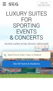 How suiteexperiencegroup.com looks like on a mobile device such as an iPhone.