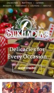 How sukhadia.com looks like on a mobile device such as an iPhone.